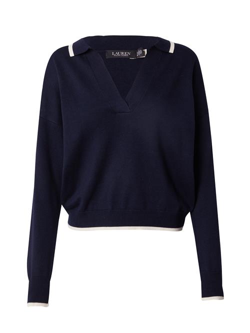 Se Lauren Ralph Lauren Pullover 'FLORRIE'  navy / hvid ved About You