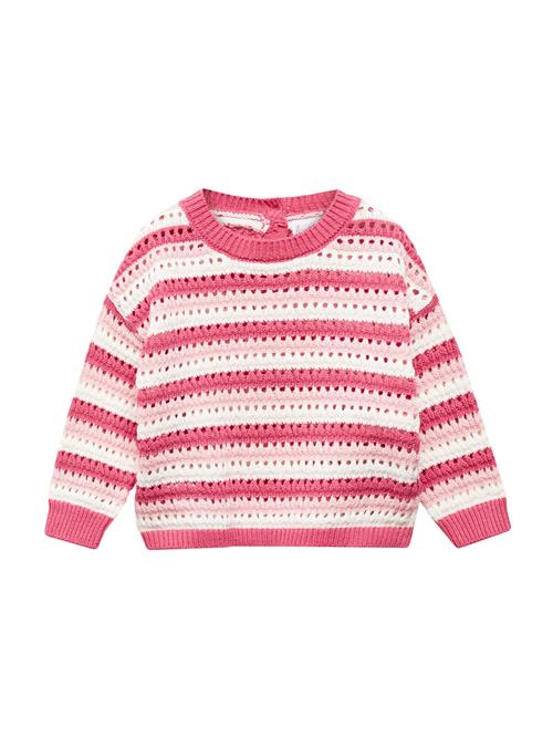 Se MANGO KIDS Pullover  lyserød / melon / hvid ved About You