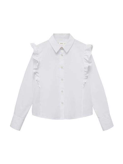 Se MANGO KIDS Bluse 'CARLOTA'  hvid ved About You