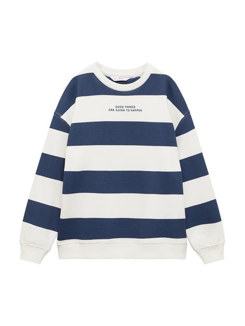 Se MANGO KIDS Sweatshirt  navy / hvid ved About You