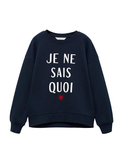 Se MANGO KIDS Sweatshirt 'DUBLINI'  marin / rød / hvid ved About You