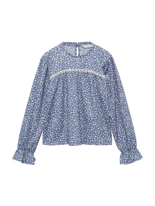 MANGO KIDS Bluse 'ACUARIO'  safir / hvid