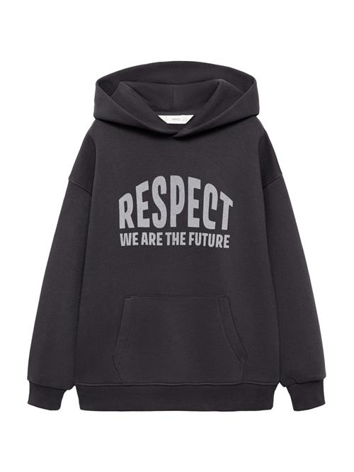 Se MANGO KIDS Sweatshirt 'RESPECT'  grå / antracit ved About You