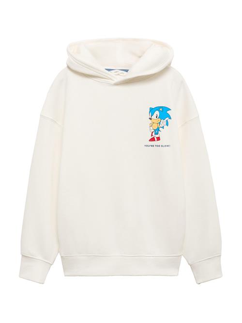 Se MANGO KIDS Sweatshirt 'Sonicrun'  ecru / blå / neonblå / rød ved About You