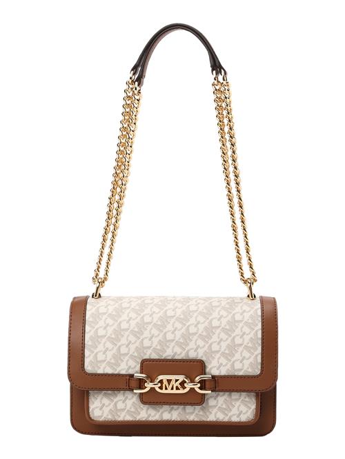 Se MICHAEL Michael Kors Skuldertaske 'HEATHER'  lysebeige / brun / cognac / mokka ved About You