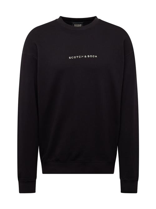 Se SCOTCH & SODA Sweatshirt  sort / hvid ved About You