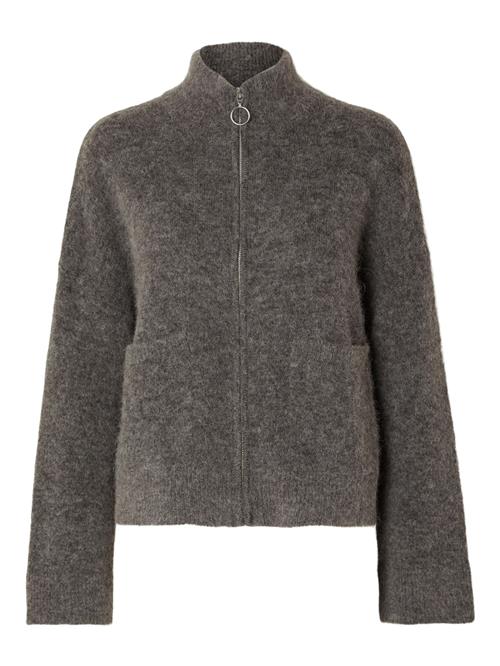 SELECTED FEMME Cardigan 'SIA RAS'  grå / grå-meleret