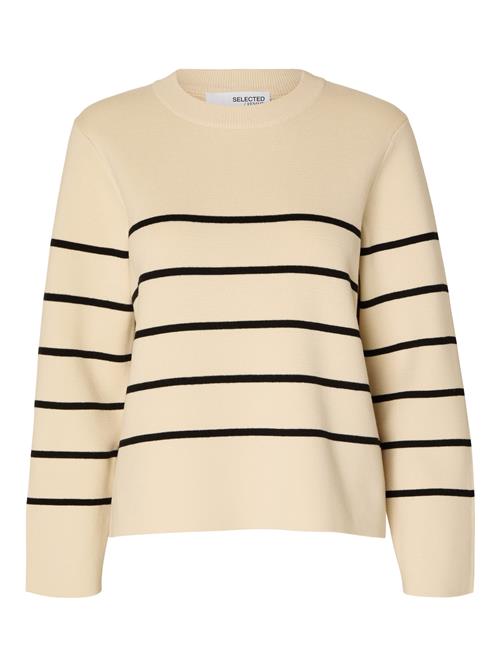 Se SELECTED FEMME Pullover  beige / sort ved About You