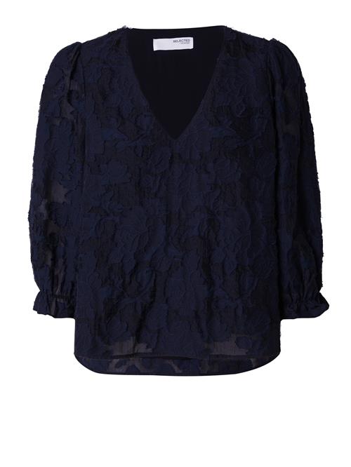 Se SELECTED FEMME Bluse 'SLFCathi-Sadie'  navy ved About You