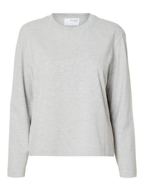 SELECTED FEMME Shirts 'Essential'  lysegrå / grå-meleret