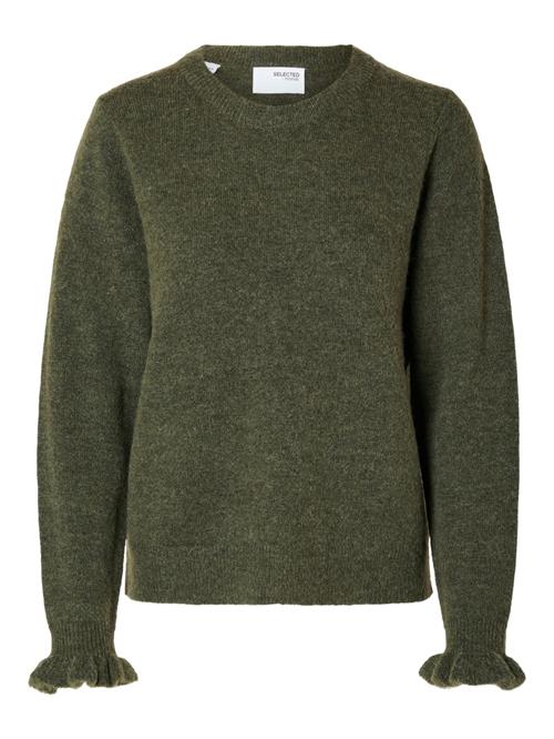 SELECTED FEMME Pullover 'SLFLULU'  mørkegrøn