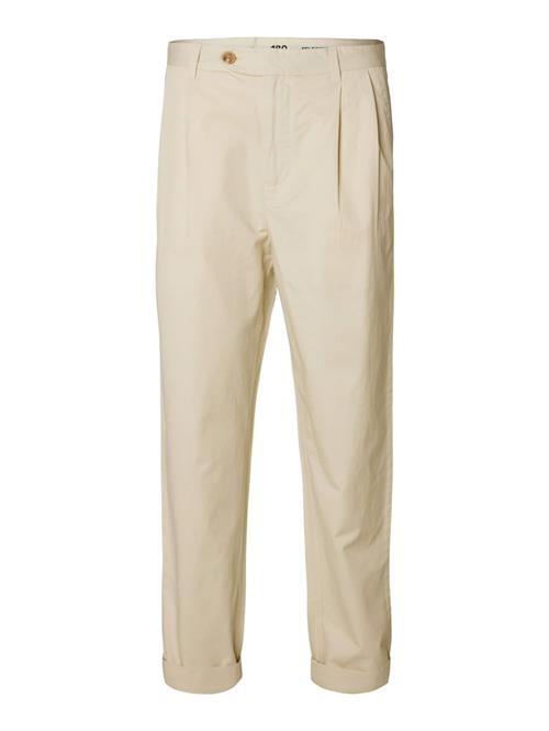 SELECTED HOMME Bukser med lægfolder 'ADAM'  beige