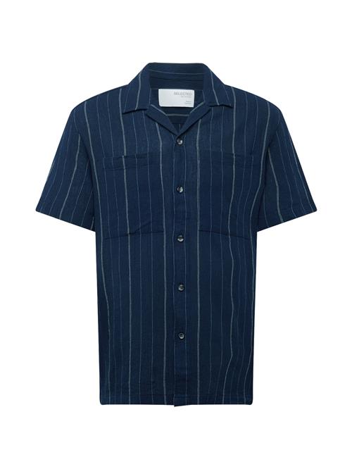 SELECTED HOMME Skjorte  blå / navy / lysegrøn