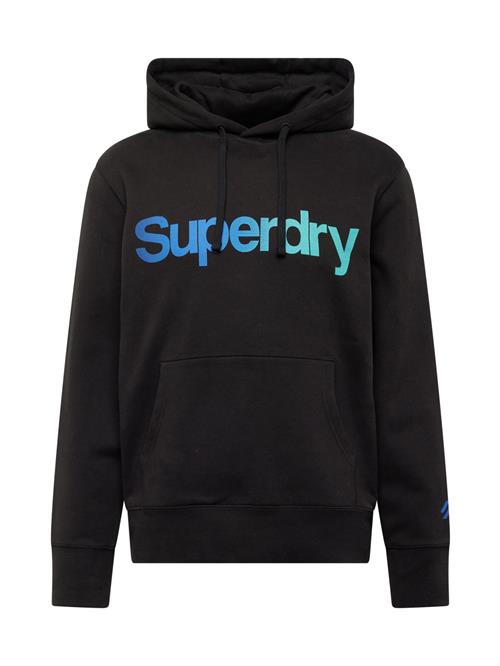 Superdry Sweatshirt  turkis / royalblå / sort