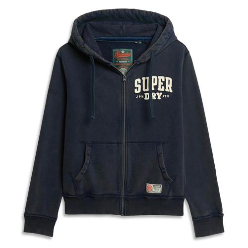 Se Superdry Sweatjakke  navy / lysegul ved About You