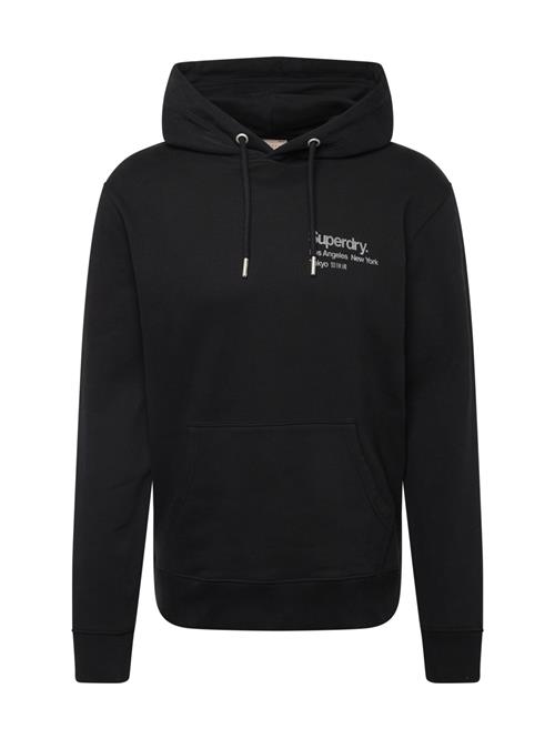 Superdry Sweatshirt  grå / sort