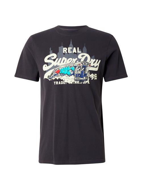 Superdry Bluser & t-shirts 'NEW YORK'  aqua / grå / antracit / hvid