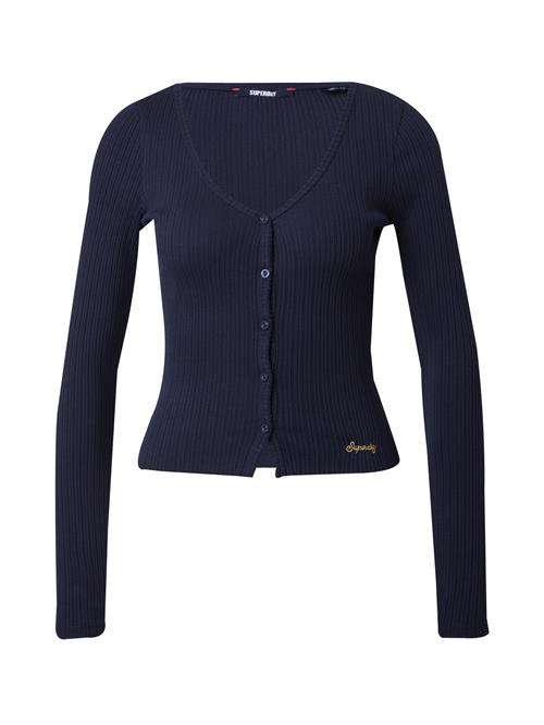 Se Superdry Cardigan 'ESSENTIAL'  marin / gul ved About You