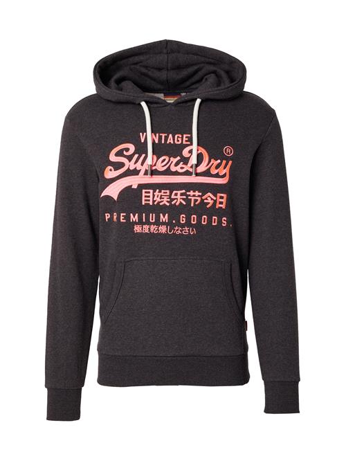 Superdry Sweatshirt  rød / sort / hvid