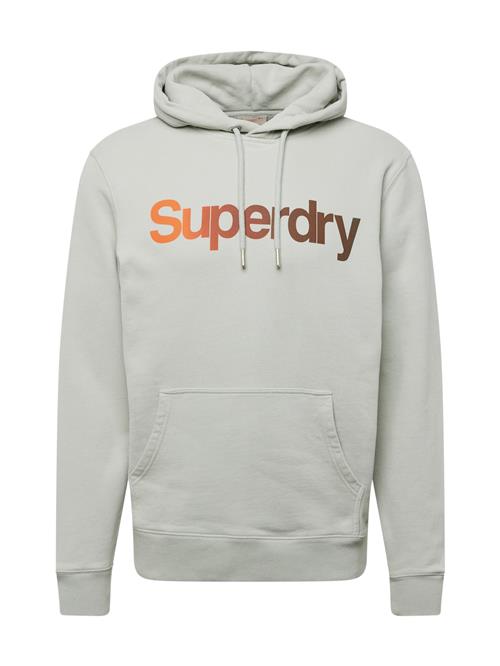 Superdry Sweatshirt  lysegrå / orange