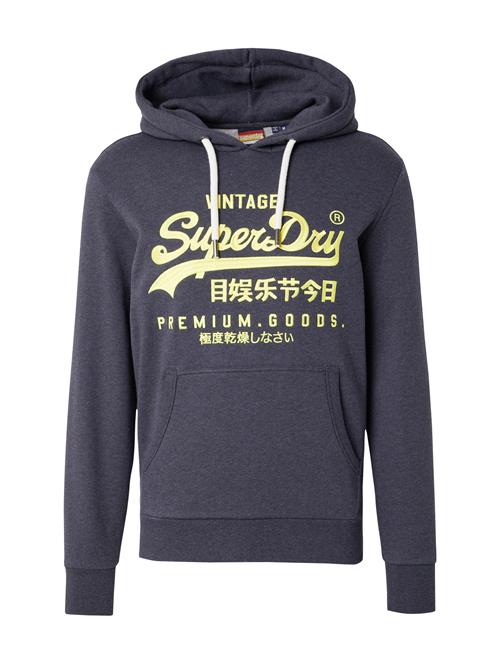 Superdry Sweatshirt  mørkeblå / gul / hvid