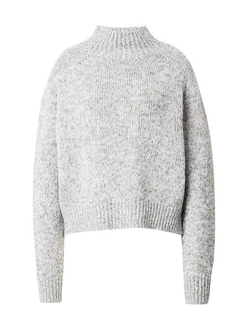 Se DRYKORN Pullover 'LYZIMA'  ensian / lysebrun / hvid ved About You