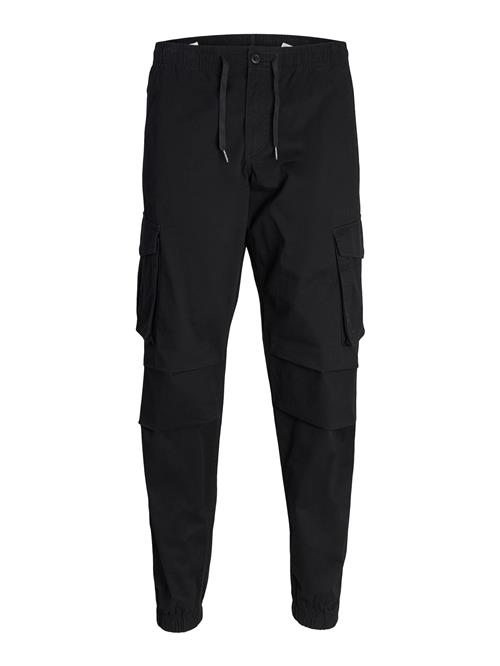 JACK & JONES Cargobukser 'Kane Noah'  sort / offwhite