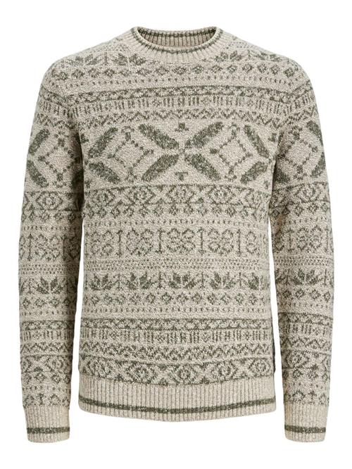 JACK & JONES Pullover  beige / grå