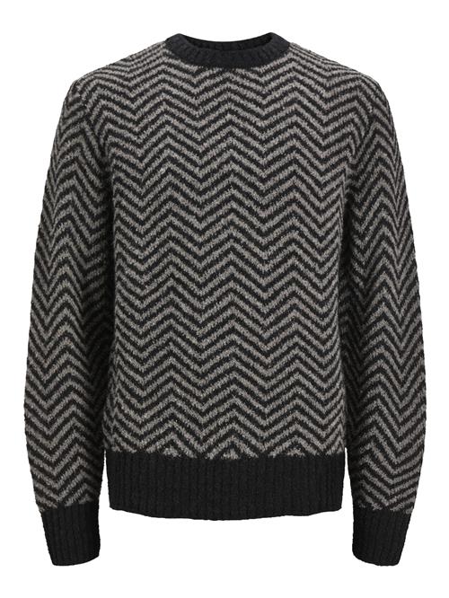 JACK & JONES Pullover  grå / sort