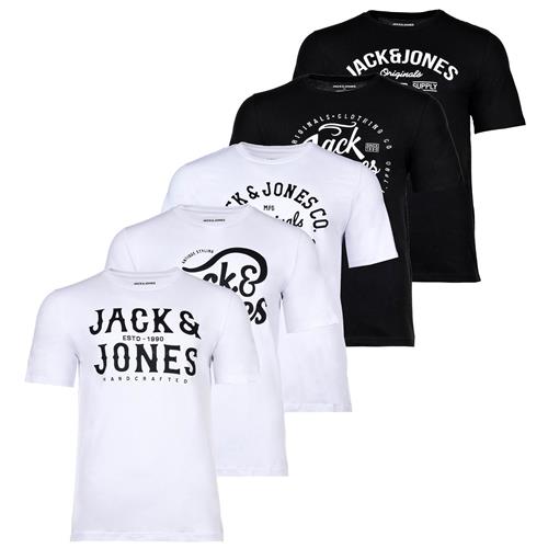 Se JACK & JONES Bluser & t-shirts  sort / hvid ved About You