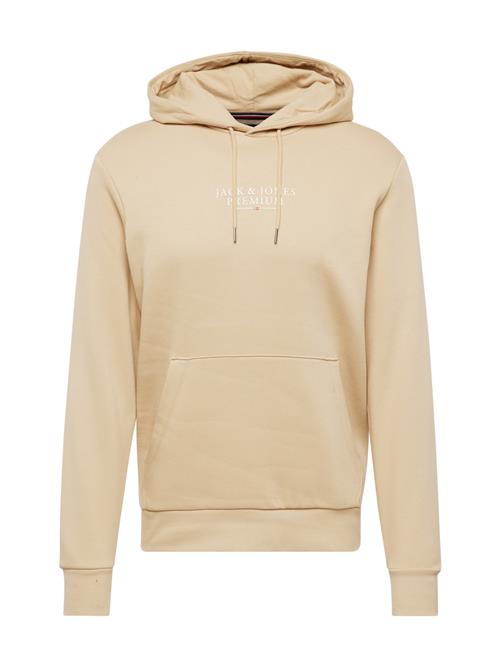 JACK & JONES Sweatshirt 'ARCHIE'  beige / hvid