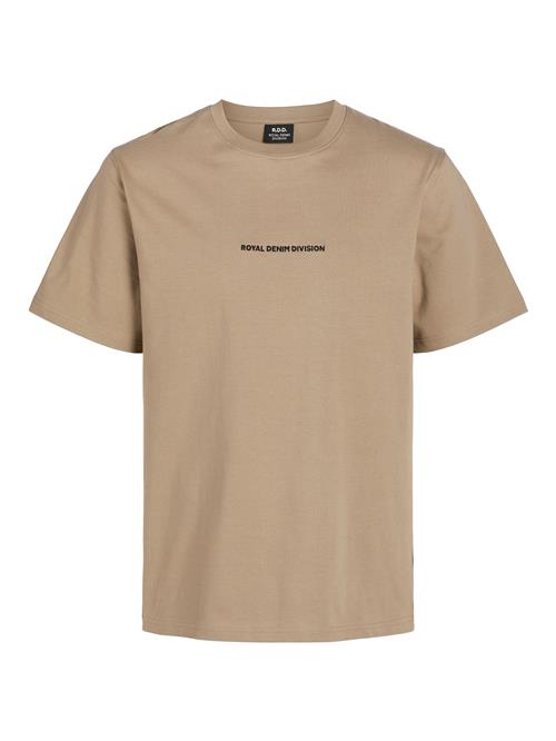 JACK & JONES Bluser & t-shirts 'GUS'  mørkebeige / rød / sort