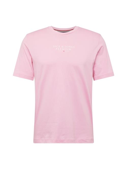 Se JACK & JONES Bluser & t-shirts 'JPRBLUARCHIE'  pink / hvid ved About You