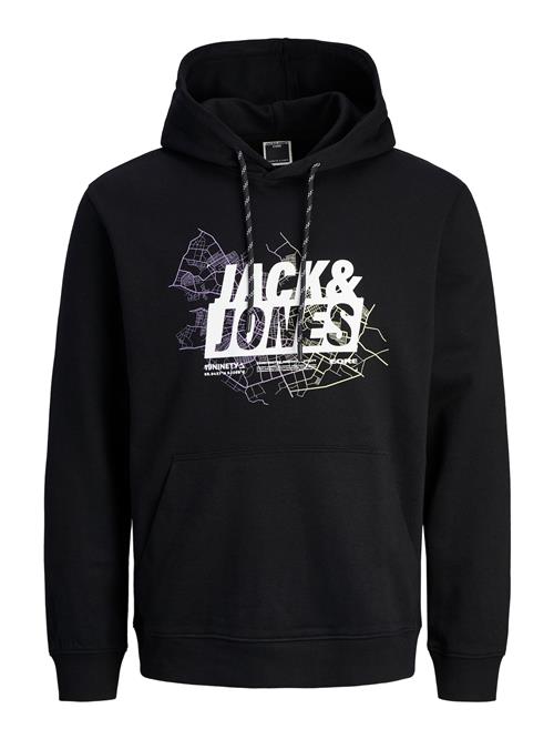 Se JACK & JONES Sweatshirt 'JCOMap'  lysegul / lavendel / sort / hvid ved About You