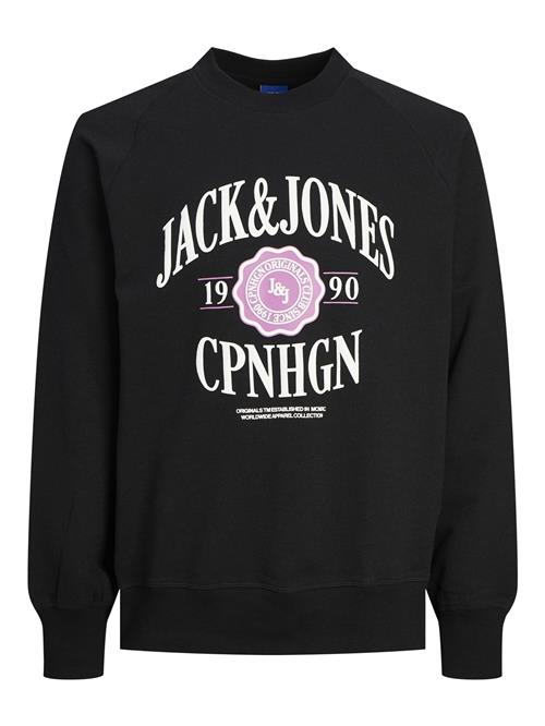 JACK & JONES Sweatshirt  pink / sort / hvid