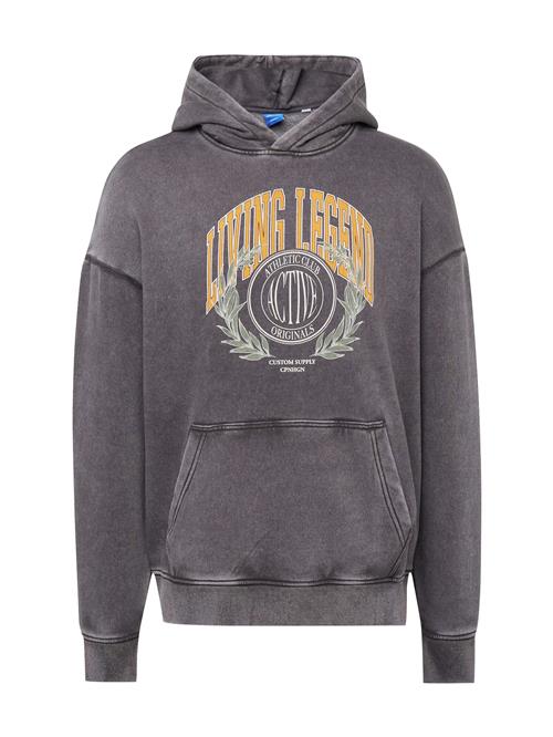 JACK & JONES Sweatshirt 'LEGEND'  gul / basalgrå / mørkegrøn