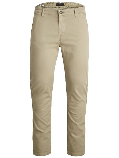 JACK & JONES Lærredsbukser  mørkebeige