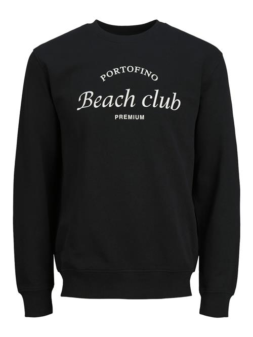 JACK & JONES Sweatshirt 'Ocean Club'  sort / hvid