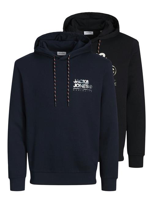 JACK & JONES Sweatshirt 'JJILuke'  navy / grå / sort / hvid