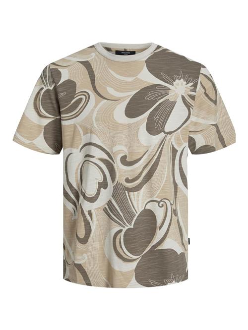 Se JACK & JONES Bluser & t-shirts  beige-meleret / grøn-meleret ved About You