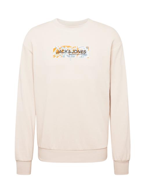 JACK & JONES Sweatshirt 'SUMMER'  beige / lyseblå / orange / sort