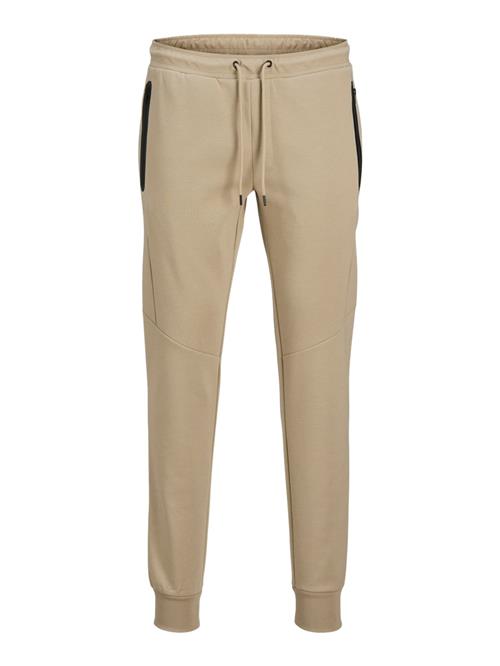 JACK & JONES Bukser 'WILL FUSION'  beige / sort