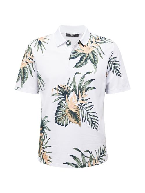 JACK & JONES Bluser & t-shirts 'PALMA'  beige / grøn / mørkegrøn / hvid