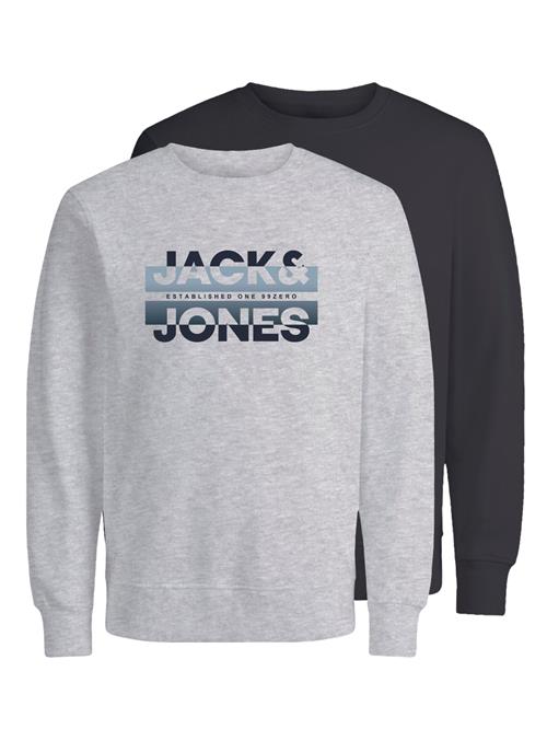 JACK & JONES Sweatshirt 'RAY'  røgblå / antracit / grå-meleret / oliven