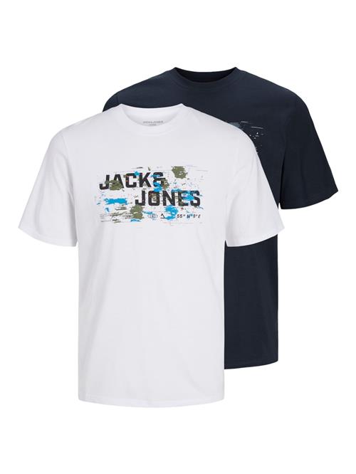 JACK & JONES Bluser & t-shirts 'OUTDOOR'  navy / turkis / oliven / hvid