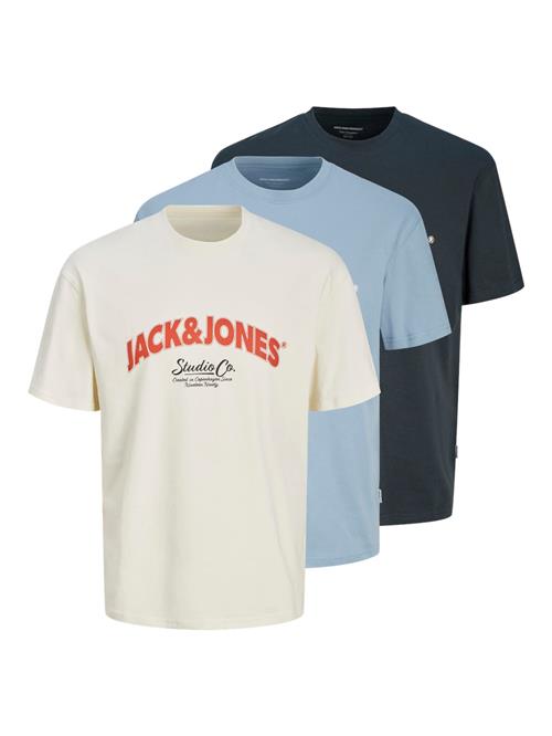 JACK & JONES Bluser & t-shirts 'BRONX ARCH'  marin / dueblå / greige / rød