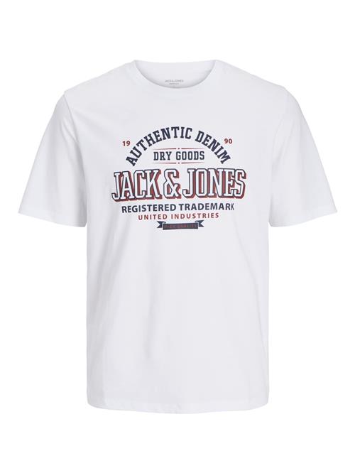 JACK & JONES Bluser & t-shirts  navy / mørkerød / hvid