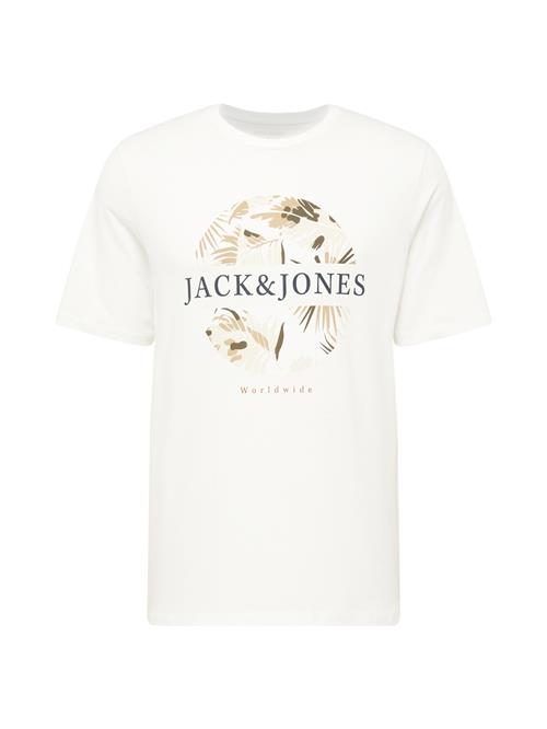 Se JACK & JONES Bluser & t-shirts 'JJFLOOR'  beige / sort / hvid ved About You