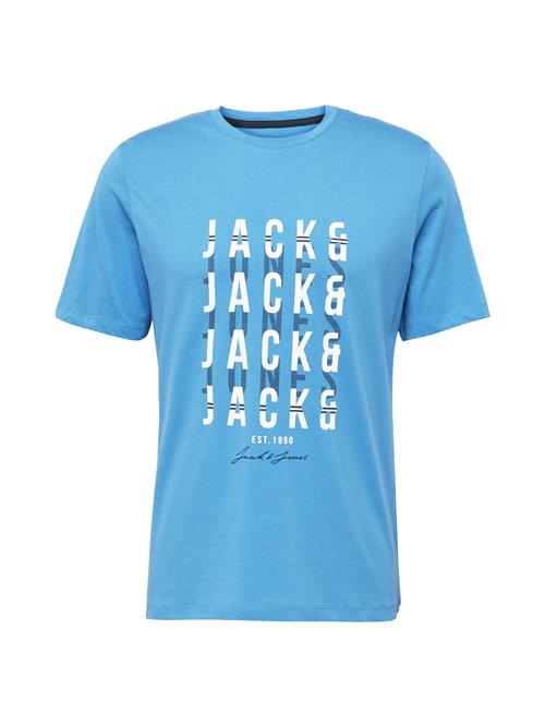 Se JACK & JONES Bluser & t-shirts 'JJDELVIN'  blå / marin / hvid ved About You