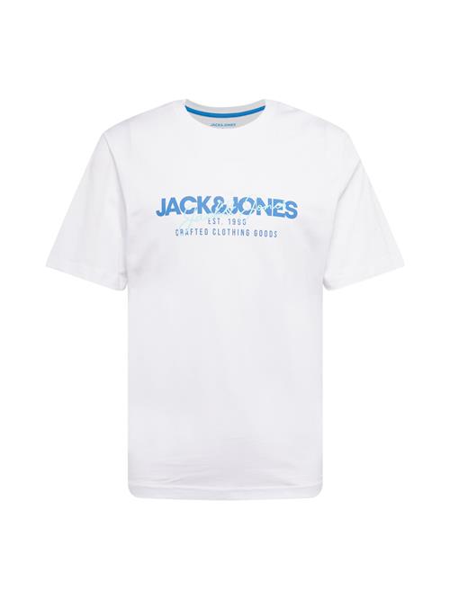 JACK & JONES Bluser & t-shirts 'JJALVIS'  blå / lyseblå / hvid